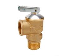 Válvula de alivio de presión de latón de 3/4 pulgadas 30 PSI FNPT entrada y salida, válvula de seguridad de caldera de agua caliente, protección automática de sobrepresión para sistemas de calefacción