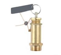 Válvula de alivio de presión del compresor de aire, rosca de latón de 1/2 pulgada, presión nominal de 16 MPa, protección del sistema de aire de baja presión (1/2 (12 kg)