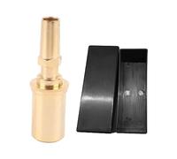 Válvula de alivio de presión para trombón, entrenador de fuerza bucal de latón, accesorio de boquilla para instrumentos de viento con diseño ergonómico para tocar cómodamente, (Oro)