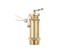 Válvula de alivio de seguridad de latón para compresores de aire, regulador de presión de 120 PSI con rosca NPT de 1/2 pulgada, construcción de cobre para máquinas de espuma y PU (8 kg)