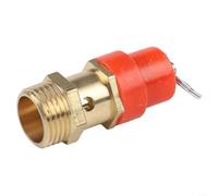 Válvula de alivio de seguridad de latón para equipos de compresor de aire que funcionan a 120 PSI con interfaz de rosca BSP de 3/8 pulgadas y 1/2 pulgadas (4 puntos)