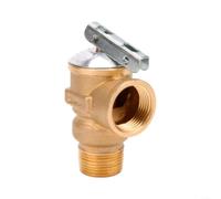 Válvula de alivio de seguridad de latón sin plomo 3/4 NPT 150 PSI para calentadores de agua, regulador de presión con indicador de dirección de flujo para sistemas de fontanería residenciales y