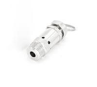 Válvula de alivio presión del compresor aire, válvula seguridad resorte sanitario acero inoxidable 304 1/2 pulgada BSP Múltiples configuraciones for olla a aire(5 bar fijo)(5 Bar Fixed)
