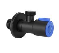 Válvula de ángulo con rosca G1/2 Válvula de parada de agua de acero inoxidable para suministros de inodoro de baño (Válvula triangular de enfriamiento única)