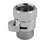 Válvula de ángulo de cobre puro de 4 puntos, válvula de control de apertura rápida de alto flujo para fontanería, válvula reguladora de flujo de cierre cromado