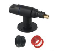 Válvula de ángulo de latón 1/2 para llave de parada de lavadora BSP, válvula de aislamiento de esquina cromada para fregadero, lavabo e inodoro, montaje en pared, color plateado (negro)