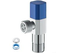 Válvula de ángulo de latón de 1/2 pulgada para suministro de agua fría | Válvula de retención anti-reflujo, mantenimiento de agua limpia, mecanismo de disco a prueba de fugas, funcionamiento suave