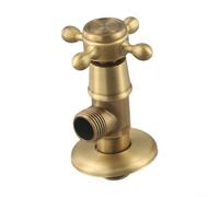 Válvula de ángulo de latón para diseño retro, válvula de ángulo de cocina | Latón grueso, estable, duradero, funcionamiento seguro en cualquier configuración