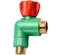 Válvula de ángulo, Leak Proof Outlet, grifo de Shut Off, conector pesado para cocina de baño de agua Heater Pressure Reduction Plumbing System Installation Repair Durable Reliable Accessory