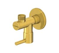 Válvula de ángulo Steinberg serie 100, G1/2, con conexión de 3/8 para manguera flexible, 1001640BG, Color: Oro cepillado