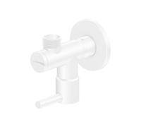 Válvula de ángulo Steinberg serie 100, G1/2, con conexión de 3/8 para manguera flexible, 1001640W, Color: Blanco