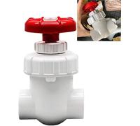 válvula de ángulo, Válvula de bola, interruptor agua, Fa 1 pieza 20/25/32/40/50/63 mm compuerta UPVC, válvula diafragma PVC globo, (Color: Blanco, Tamaño: 50 (DN40))(Bianco,50mm(DN40))
