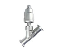 Válvula de asiento angular neumática de instalación rápida de acero inoxidable DN25, válvula de asiento normalmente cerrado, sellado de PTFE(CLOSED-DOUBLE ACTING)