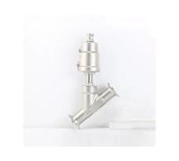 Válvula de asiento de esquina accionada por aire, Válvula neumática de instalación rápida con asiento de esquina, abrazadera tipo Y de acero inoxidable 1/2 "-2" tamaños de puerto(Closed-double Acting