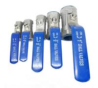 Válvula de bola 1 pieza válvula de bola 1/4 "3/8" 1/2 "3/4" 1 "1-1/4" 1-1/2 "SS304 válvula de bola de acero inoxidable interruptor de válvula de tubería de agua(0.25 Inch)