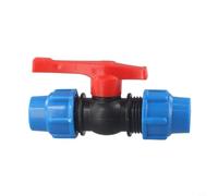 Válvula de bola a base de PE con rosca externa de 20/25/32 mm diseñada para uso en redes de riego de agua con paso interno suave (25 mm)