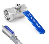 Válvula de Bola Acero Inoxidable 304 NPT 3/4", Rosca Macho Accionamiento Manual Corte a Través Accesorios de Plomería Válvula de Bola de Puerto Completo, DN20