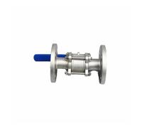 Válvula de bola con brida manual de 4" Válvula con brida de acero inoxidable 304 de 1,6 Mpa
