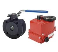 Válvula de Bola con Bridas de Accionamiento Eléctrico de 2 Vías DN15 PN40 Acero 100-240 V CA