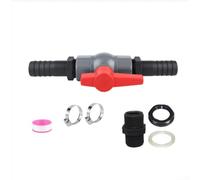 Válvula de bola con conector de manguera integrado para uso en redes de riego de fontanería de piscina de PVC y configuraciones de almacenamiento de agua (32 mm)