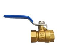 Válvula de bola con interruptor de tubería de agua con cuerpo de cobre DN15 DN20 DN25 DN32 DN40 DN50 con extensión engrosada(DN40)