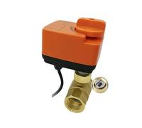 Válvula de bola con interruptor manual eléctrico de dos cables EVBV17-21, CC 9-30 VCC, 110 V-250 VCA, NC, for agua, interrupción de energía y recuperación.(110-250acv,2 way DN20)