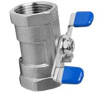 Válvula de bola con mango de mariposa de acero inoxidable 316L - Válvula de una pieza con rosca hembra de 1/4" a 1"(DN8)
