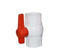 Válvula de bola con manguito para tubería de PVC Conector rápido de válvula bola PVC DN32 a DN65 for riego(G2 x Thread)