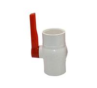 Válvula de bola con manguito para tubería de PVC Conector rápido de válvula bola PVC DN32 a DN65 for riego(G2.5 x Thread)