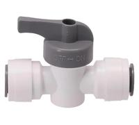 Válvula de bola con paso total, Válvula de bola 3/8 pulgadas, conexión rápida, color blanco, for filtración acuarios, varios tamaños(9.5MM)