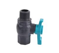 Válvula de bola con paso total, Válvula de bola PVC gris, rosca 1/2" a 2", for riego jardines, acuarios y control agua(20mm-1I2 Inch)