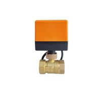 Válvula de bola de 3/4 de pulgada con motor, válvula de bola eléctrica de latón de 3 cables, accionamiento de grúa, válvula de agua de 220 V, 24 V y 12 V(12VDC)