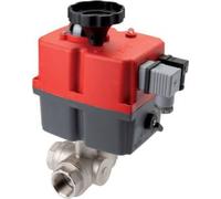 Válvula de Bola de Acero Inoxidable 3 Vías T-Port Modulante Rp 1'' 24-240V AC/DC