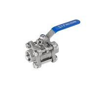 Válvula de bola de acero inoxidable 304 con rosca hembra Q61F-16P, hebilla roscada, interruptor manual resistente y de espesor medio.(DN8)