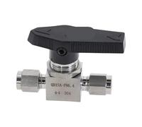 Válvula de bola de acero inoxidable 304 hembra Q91SA OD 3MM 4MM 8MM 10MM 1 pieza(1/8")