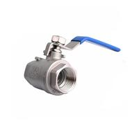 Válvula de bola de acero inoxidable con rosca BSP de 1/2", 3/4", 1" y 2", DN15, DN20, DN25, DN32, DN40 y DN50(4",BSP)