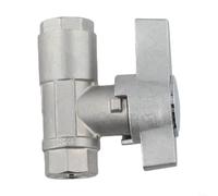 Válvula de bola de acero inoxidable de 3/8 pulgadas, para lavadora a presión, Válvula de cierre de conexión rápida DN10, Interruptor de control de flujo de lavadora eléctrica