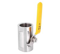 Válvula de bola de acero inoxidable Roscada Todo acero 201 Válvula industrial de alto rendimiento para tuberías de agua Accionamiento manual Flujo bidireccional DN15 DN20 DN25 (DN25 1”)