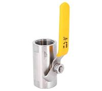 Válvula de bola de acero inoxidable Roscada Todo acero 201 Válvula industrial de alto rendimiento para tuberías de agua Accionamiento manual Flujo bidireccional DN15 DN20 DN25 (DN20 3/4”)