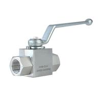 Válvula de bola de alta presión de 1/8 "1/4" 1/2 "1" 2 "KHB-G válvula de bola hidráulica resistente a la corrosión con rosca interna de acero inoxidable(1")