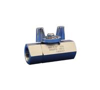 Válvula de bola de alta presión de acero inoxidable de 3000 psi, 1/4", 3/8", 1/2", 3/4", resistente a la pintura, apta for la industria de pulverización, 0,75 pulgadas(45720)