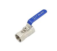 Válvula de bola de baja presión de acero inoxidable 304 con rosca BSP de 1/2", 3/4", 1" y 2", DN15, DN20, DN25, DN32, DN40 y DN50.(1-1/4")
