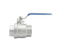 Válvula de bola de cierre de paso completo de acero inoxidable 304, hembra BSP NPT de 1/4", 3/8", 1/2", 3/4", 1" y 2", con interruptor de grifo(1-1/4",NPT)