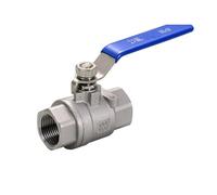 Válvula de bola de dos piezas de acero inoxidable 304 G2-1/2" DN65