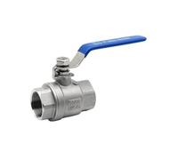 Válvula de bola de dos piezas, modelo 304 316L, acero inoxidable, paso completo, BSPT, rosca hembra de 1/4", 3/8", 1/2", 3/4", 1", 1,5", DN15, DN20, DN25, DN40(1/4",316L)