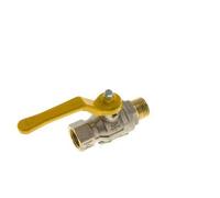 Válvula de bola de latón de 1/2 pulgada macho a hembra R/Rp para gas de 2 vías