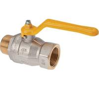 Válvula de bola de latón macho a hembra R/Rp de 1-1/4 pulgadas para gas de 2 vías