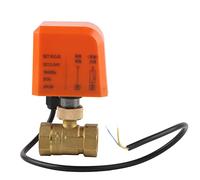 Válvula de bola de latón SustVita DN20, válvula accionada eléctrica de 2 vías DC12/24V con motor síncrono para sistemas de agua fría o caliente y soluciones de glicol al 50%
