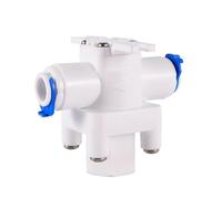 Válvula de bola de plástico recta for agua RO, manguera OD de 1/4 "y 3/8", conexión rápida de 1/4 "y 3/8" macho y hembra de 1/2 ", accesorio for acuario de ósmosis inversa, 1 ud.(1I4Pressure reducing)