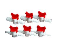 Válvula de bola de POM de diámetro igual de 4 a 25 mm for manguera de riego por goteo, junta tipo pagoda for acuario, bomba de aire, conector de agua for jardín, 1 unidad(K06-06)